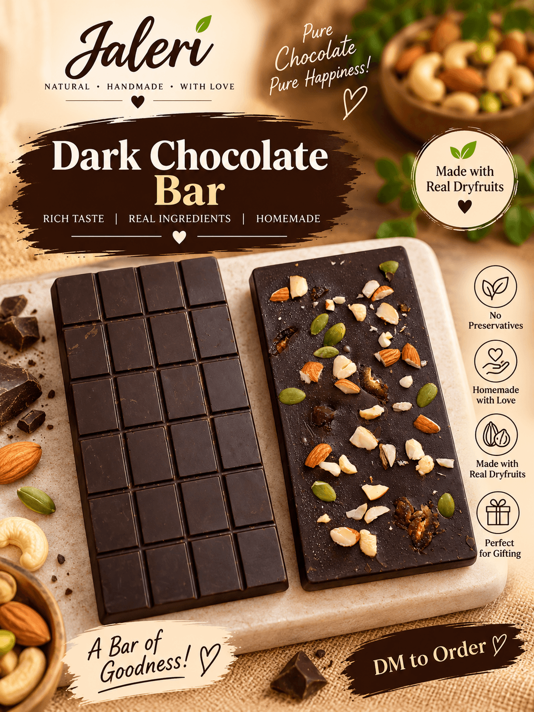 Dry fruit Chocolate Bar